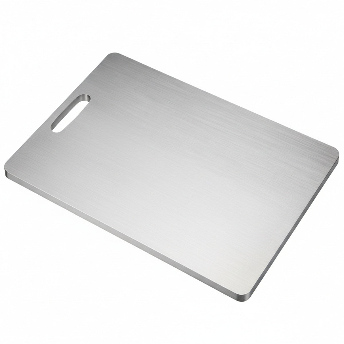 Schneidebrett Edelstahl 304 Beidseitig Hygienisch Teigkneten Küche Silber