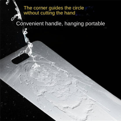 Schneidebrett Edelstahl 304 Beidseitig Hygienisch Teigkneten Küche Silber