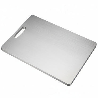 Schneidebrett Edelstahl 304 Beidseitig Hygienisch Teigkneten Küche Silber