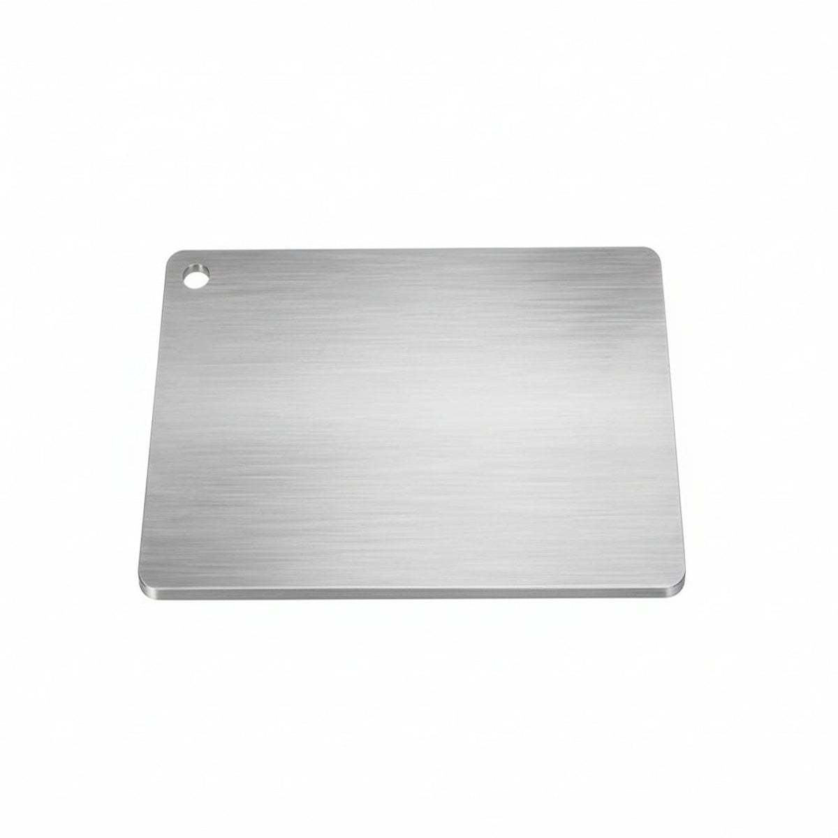 Schneidebrett Edelstahl 304 Beidseitig Hygienisch Teigkneten Küche Silber