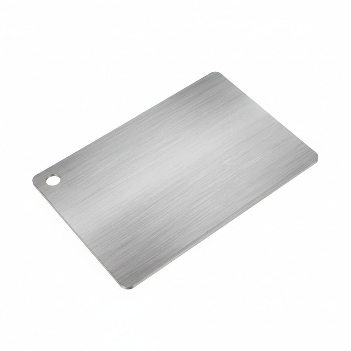 Schneidebrett Edelstahl 304 Beidseitig Hygienisch Teigkneten Küche Silber
