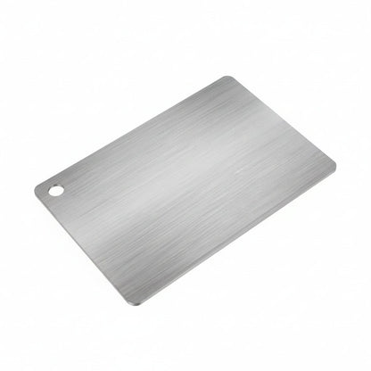 Schneidebrett Edelstahl 304 Beidseitig Hygienisch Teigkneten Küche Silber